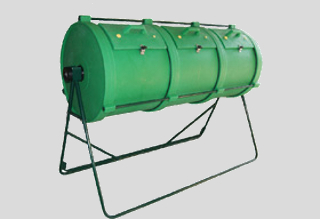 Household manual rotary composters
